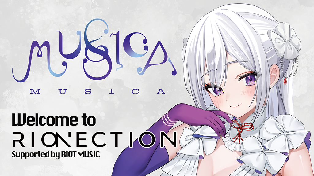 「RIONECTION」に新メンバーとしてVSinger『MUS1CA』が参加決定！